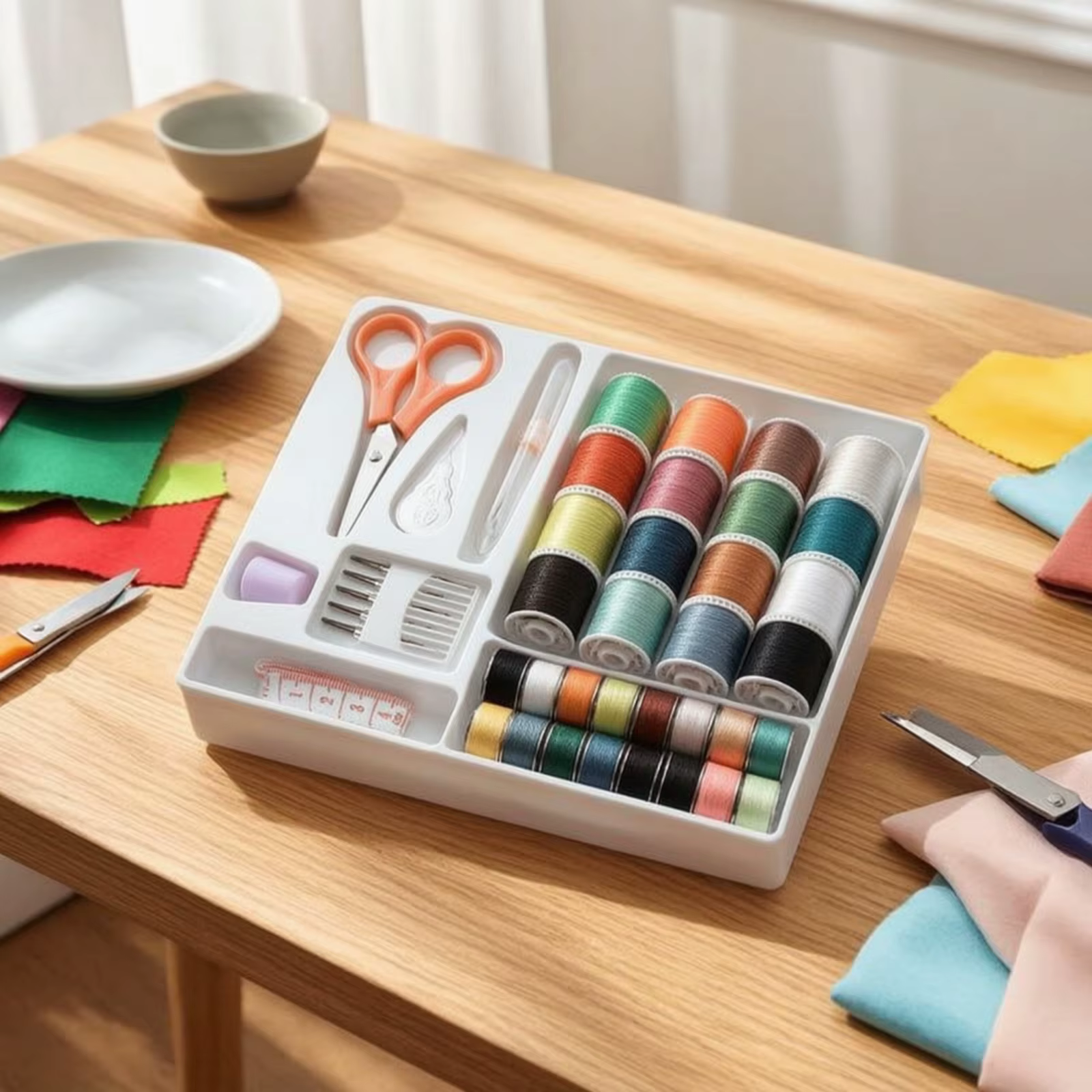 Kit costura principiantes bandeja organizadora – Hogar y dormitorio - imagen 5