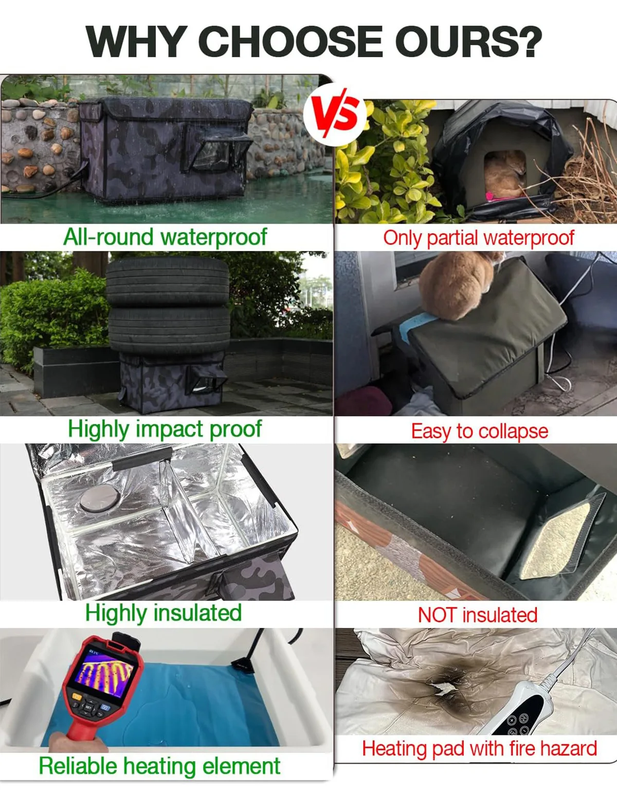 Jaula plegable para mascotas - interior