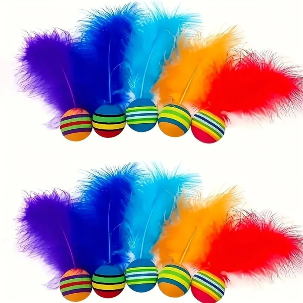 Bolas de juguete masticables para gatos: juego interactivo de caza - imagen 2