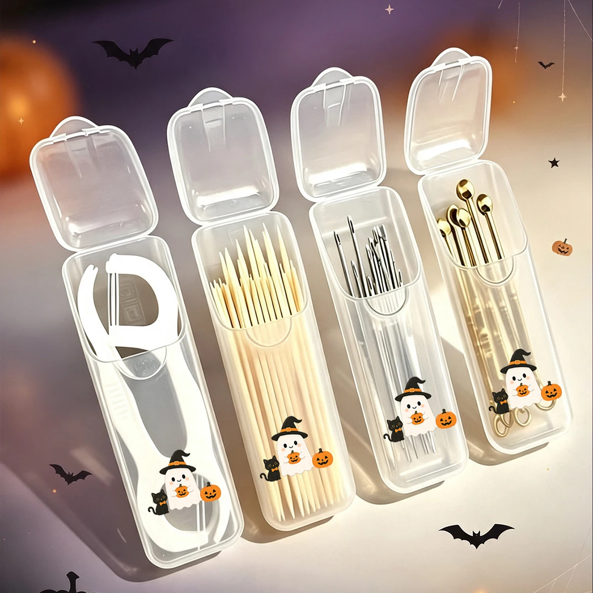 4 Cajas Halloween Fantasmas – Almacenaje para Mascotas y Gatos - imagen 4