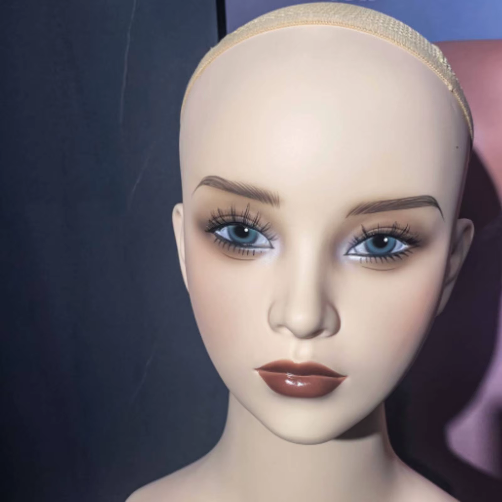 Cabeza maniquí lisa, exhibición pelucas para mascotas - imagen 2