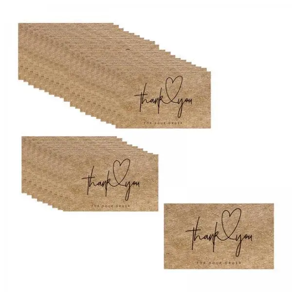 Tarjetas Kraft Mini para Invitados – Notas de Agradecimiento 30 uds. - imagen 2