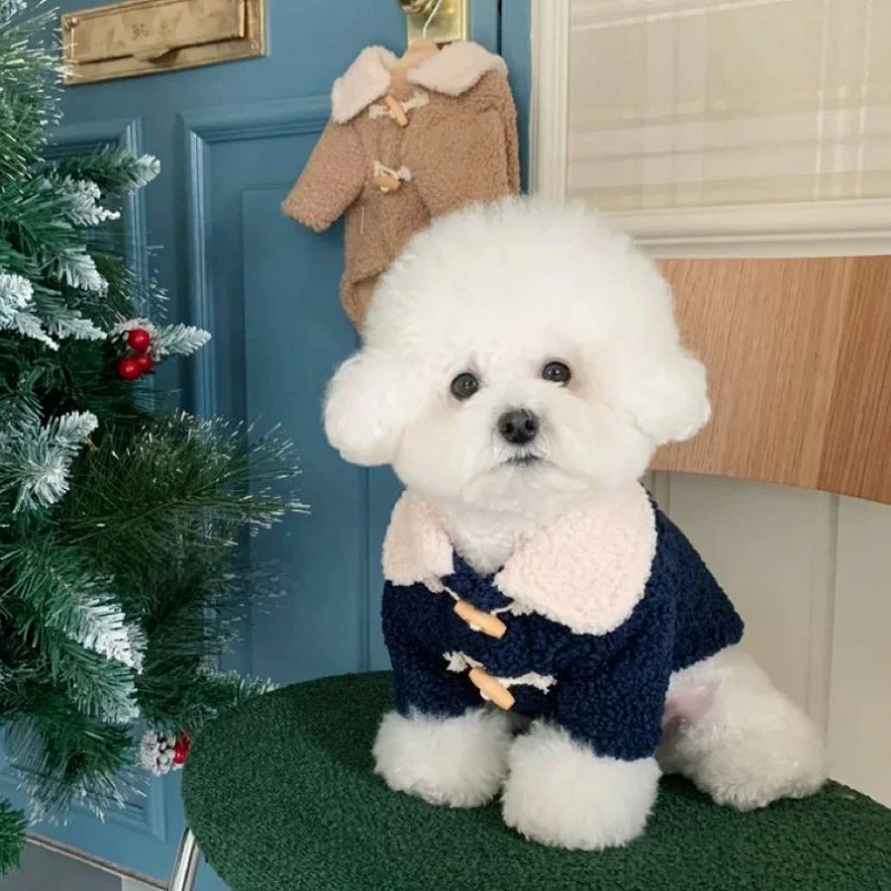 Abrigo de felpa para perros y gatos – Prenda cálida de invierno