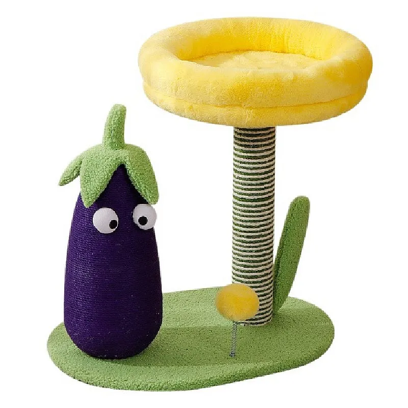 Árbol rascador para gatos con torre, casa y protector de sofá - imagen 2