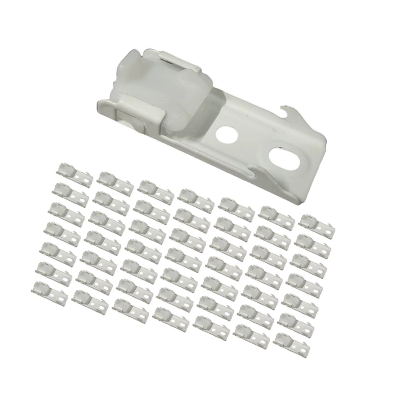 Soporte riel cortina blanco hierro – Compatible 18-20mm - imagen 5