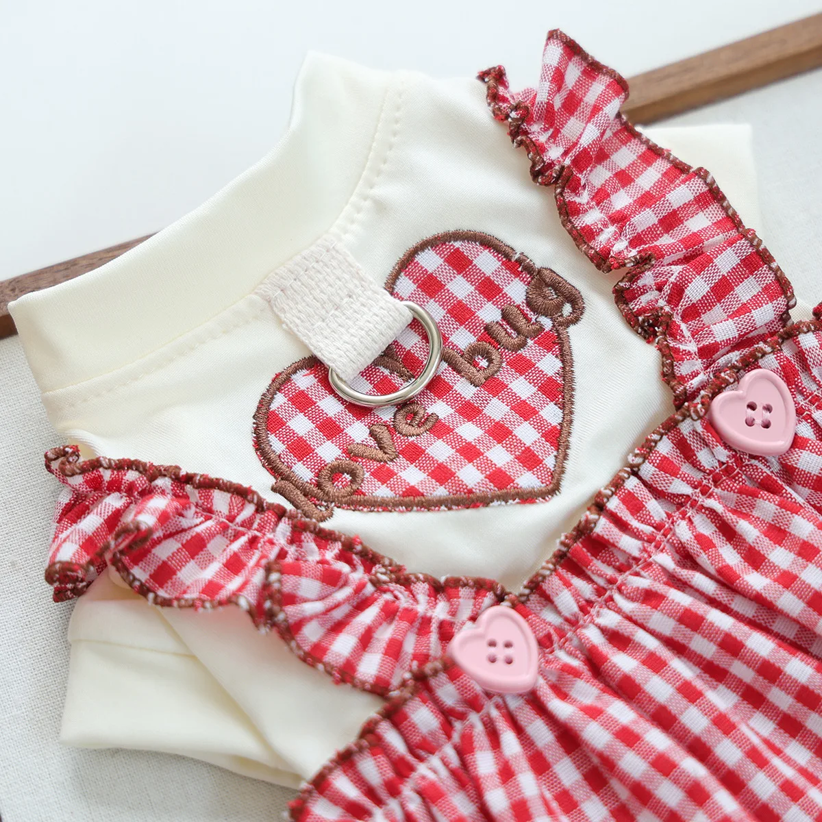 Mono a Cuadros para Gatos y Perros – Pijama Cálido de Otoño e Invierno - imagen 3