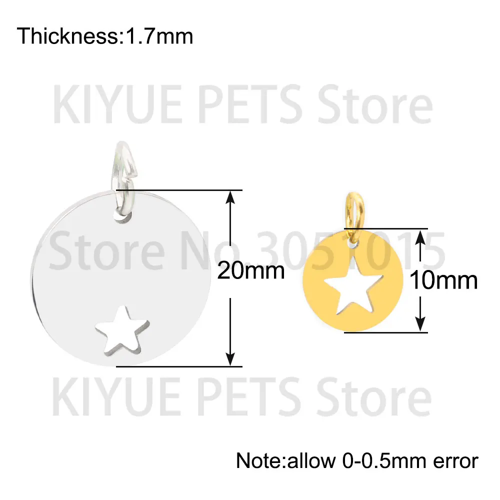 Etiquetas Acero Inoxidable para Collares de Gatos y Perros – Personalizables - imagen 3