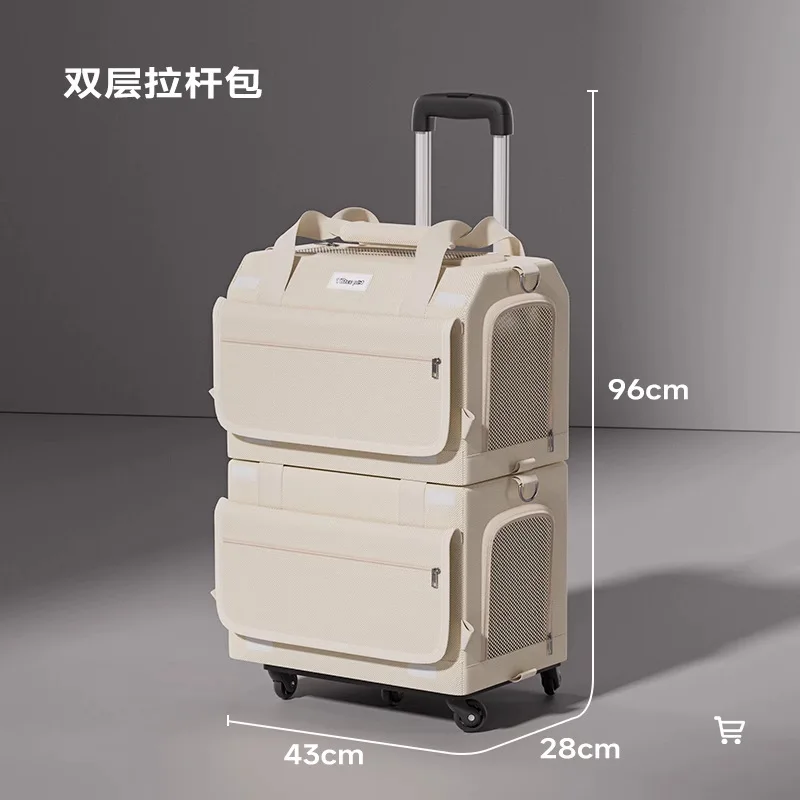 Bolsa de transporte para gatos gran capacidad, maleta y mochila