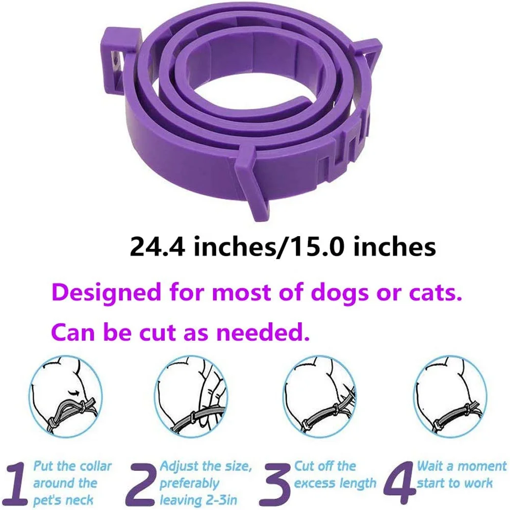 Detalle del collar ajustable impermeable para mascotas