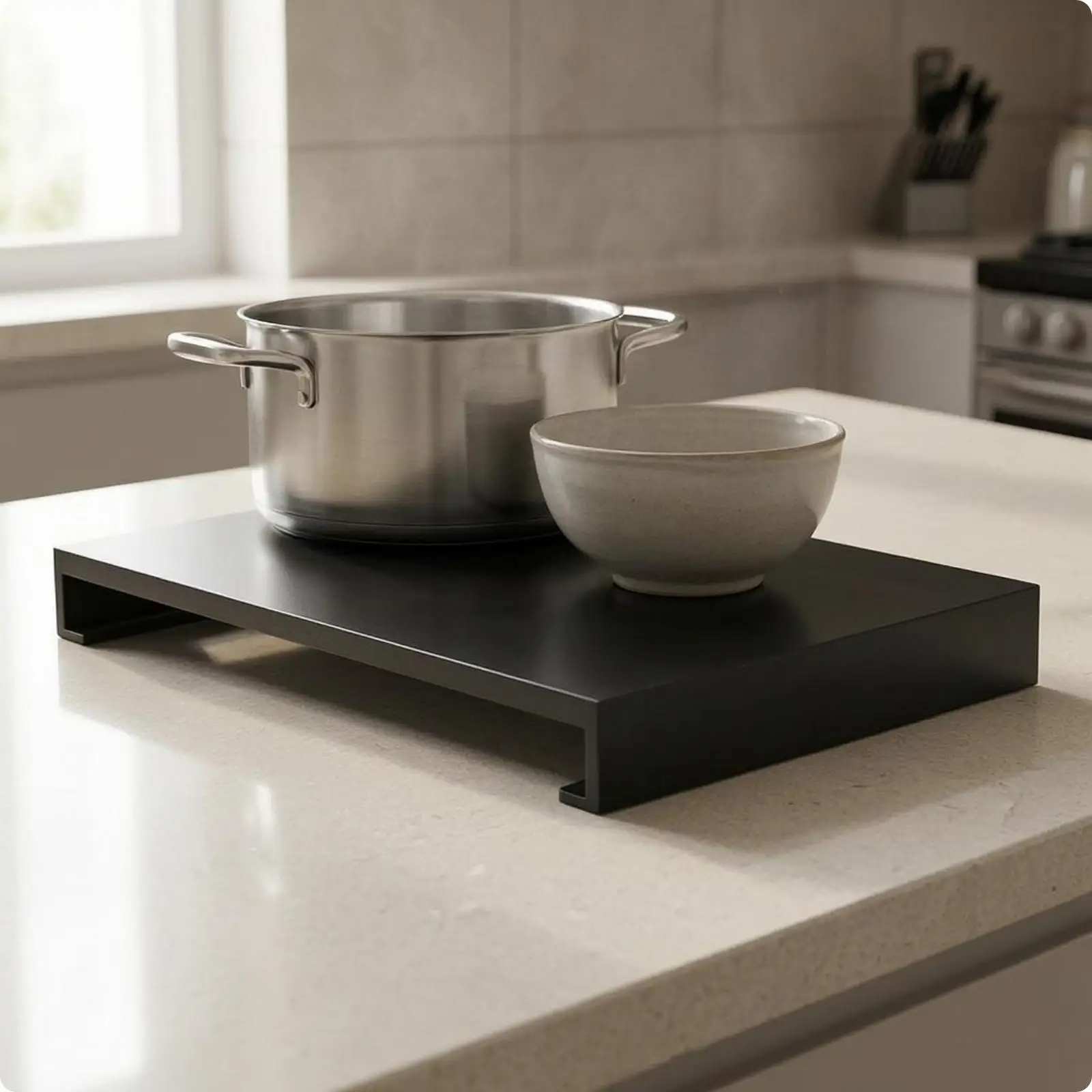 Protector para Estufa de Cocina Rectangular Negro - imagen 5