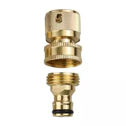 Conector rápido antifugas de cobre para manguera de jardín 3/4″