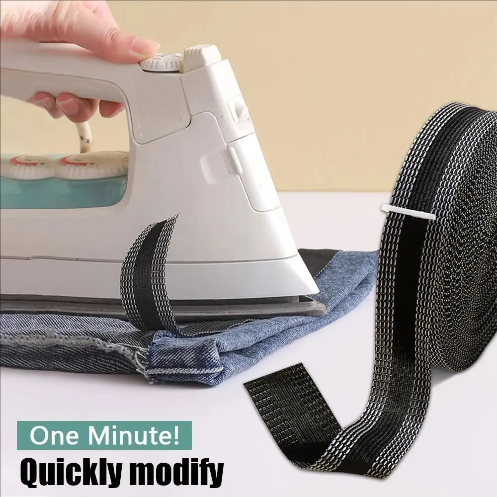 Vista de la cinta para dobladillos y costura DIY