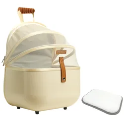 Bolsa de transporte para gatos con ruedas y diseño cápsula espacial