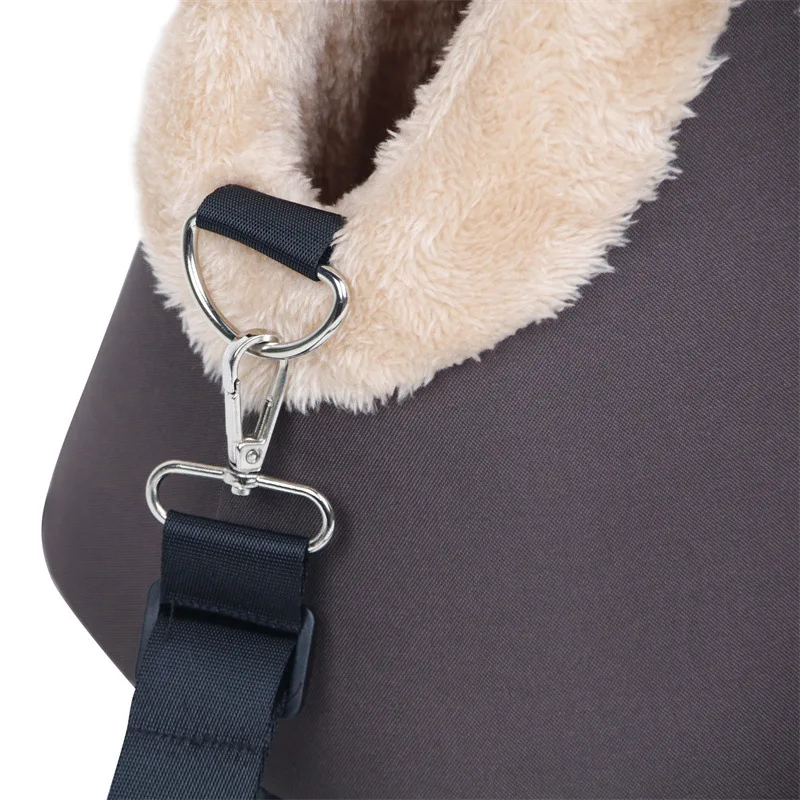 Bolso transportín bandolera seguro para gatos y perros pequeños coche - imagen 4