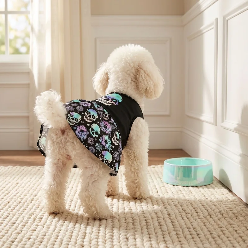 Vestido Tutú Calavera para Perro – Disfraz Halloween - imagen 2