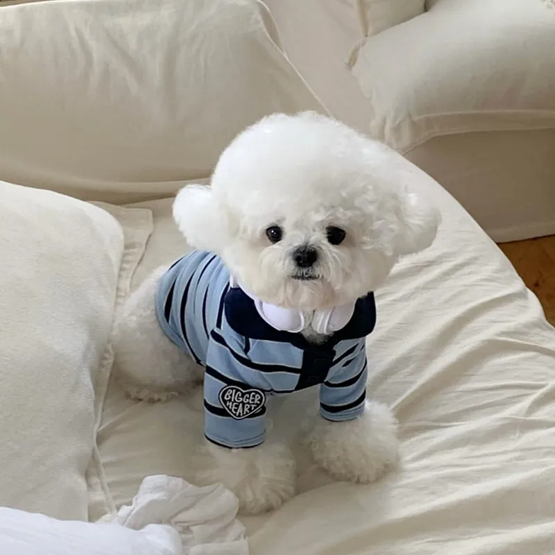 Camiseta polo a rayas para perros y gatos – Chihuahua y Bulldog Francés - imagen 5