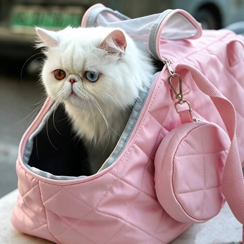 Bolsa de viaje impermeable transpirable con malla para gatos y perros - imagen 2