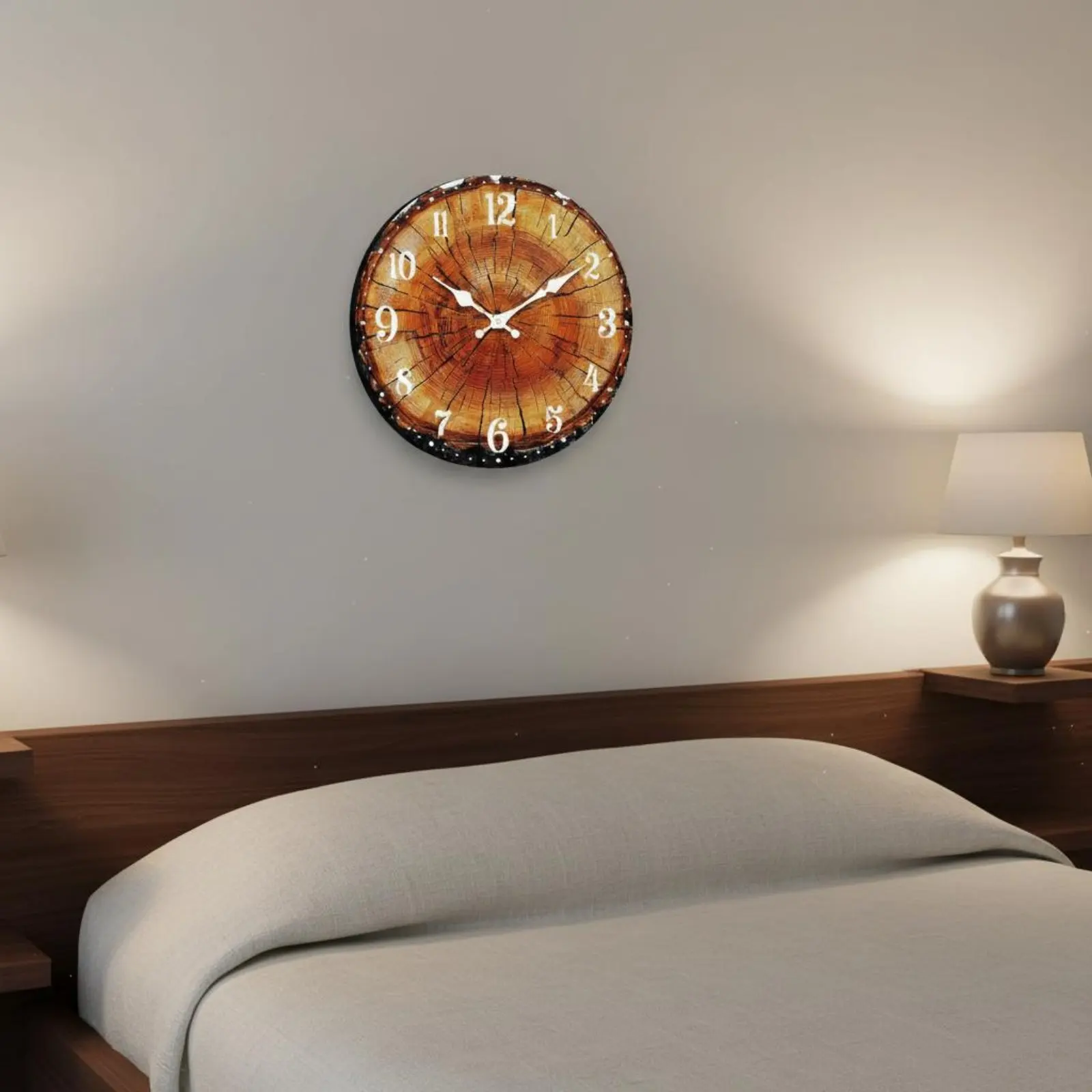 Reloj de pared nórdico con números grandes, fácil de colgar - imagen 5
