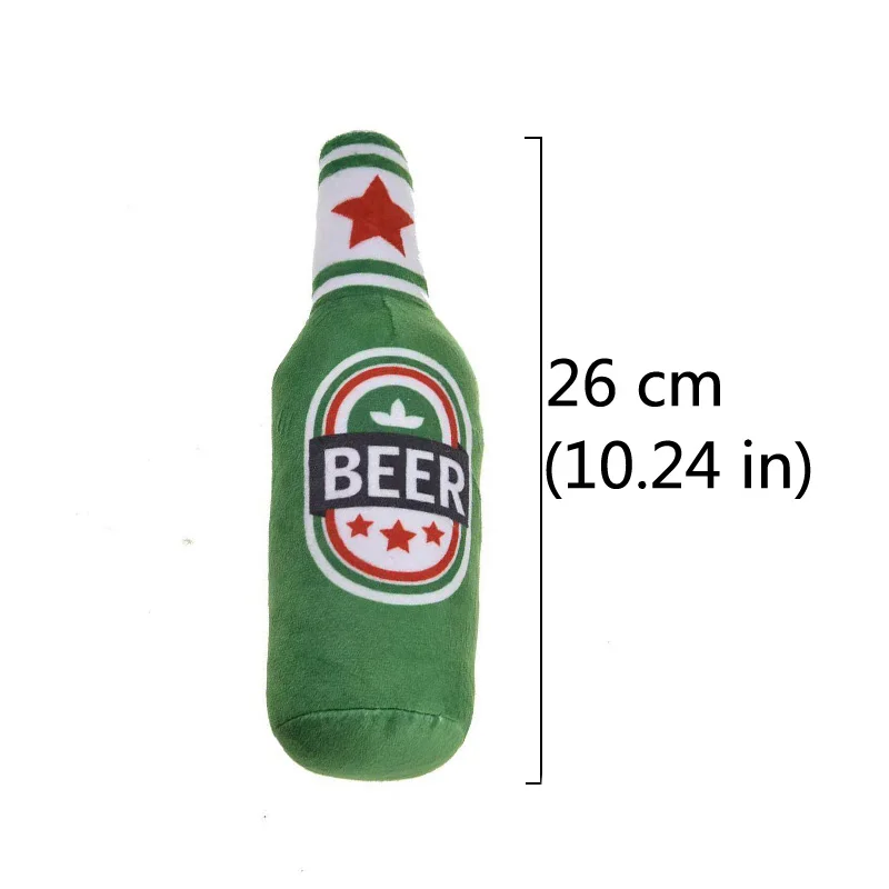 Botellas de felpa decorativas