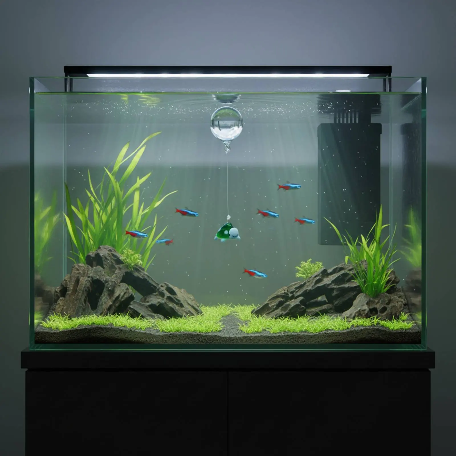 Decoración flotante de cristal para acuario y tortuga - imagen 3