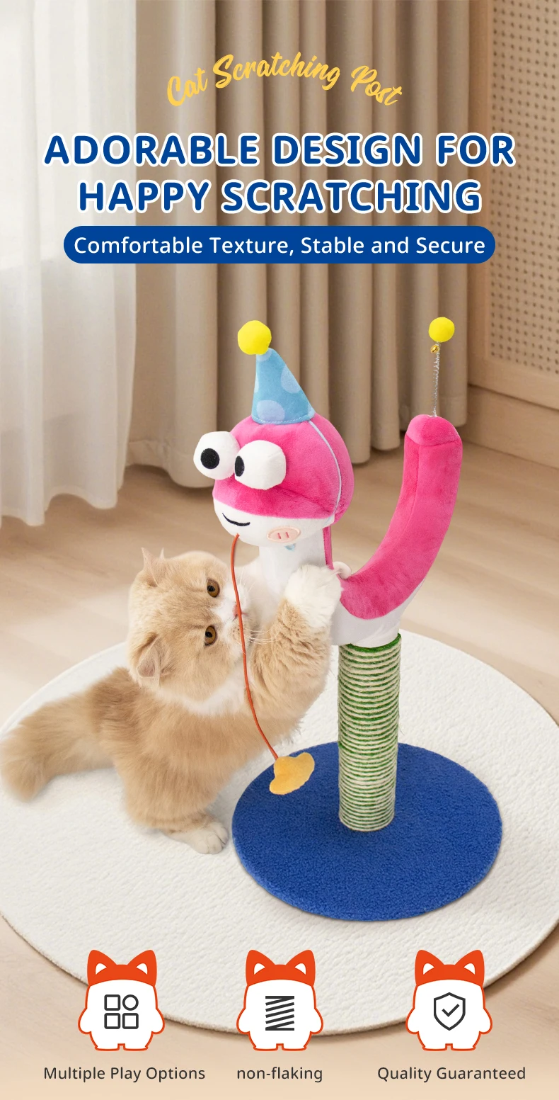 Árbol para gatos pequeño interior con forma de serpiente