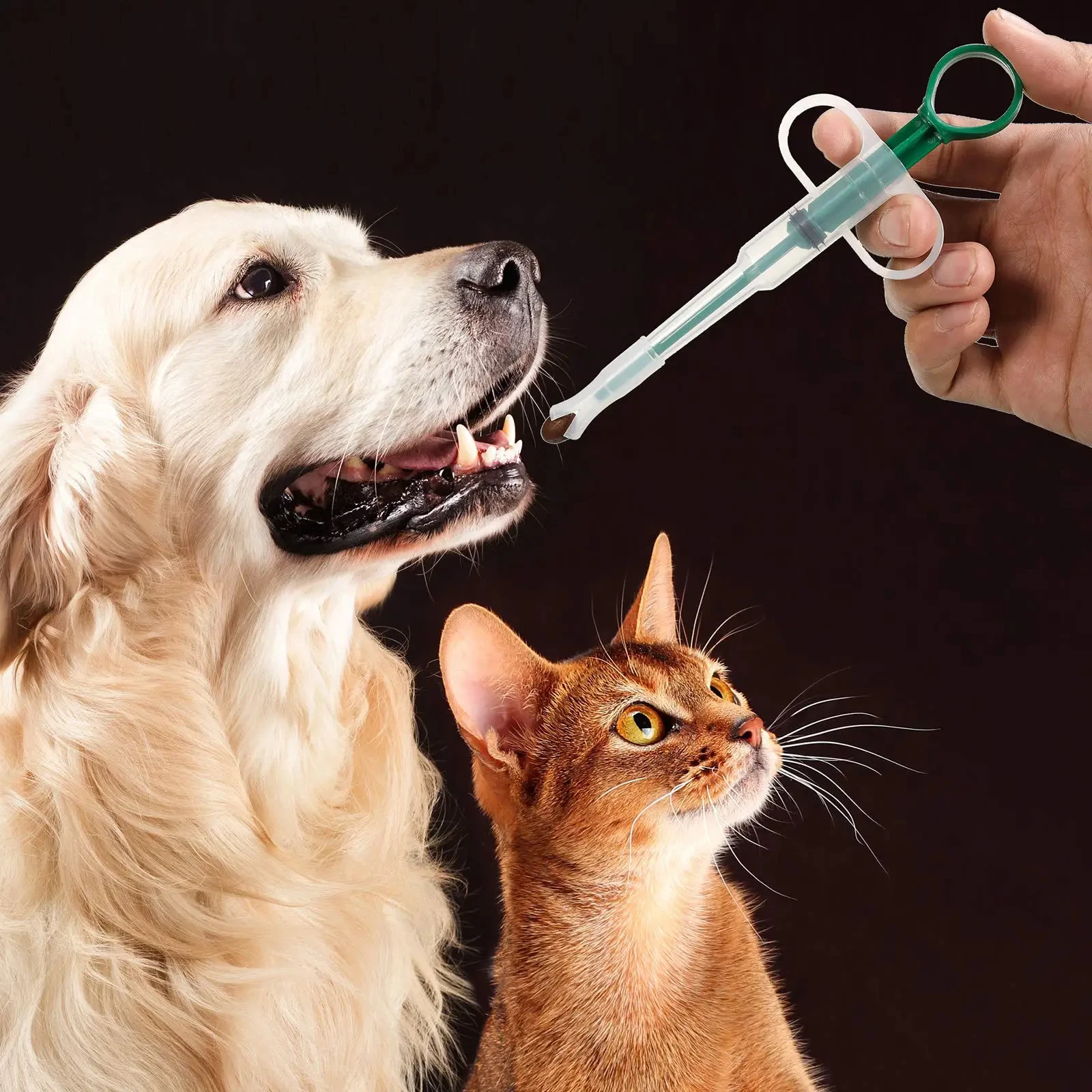 Dispensador de medicamentos para mascotas vista frontal