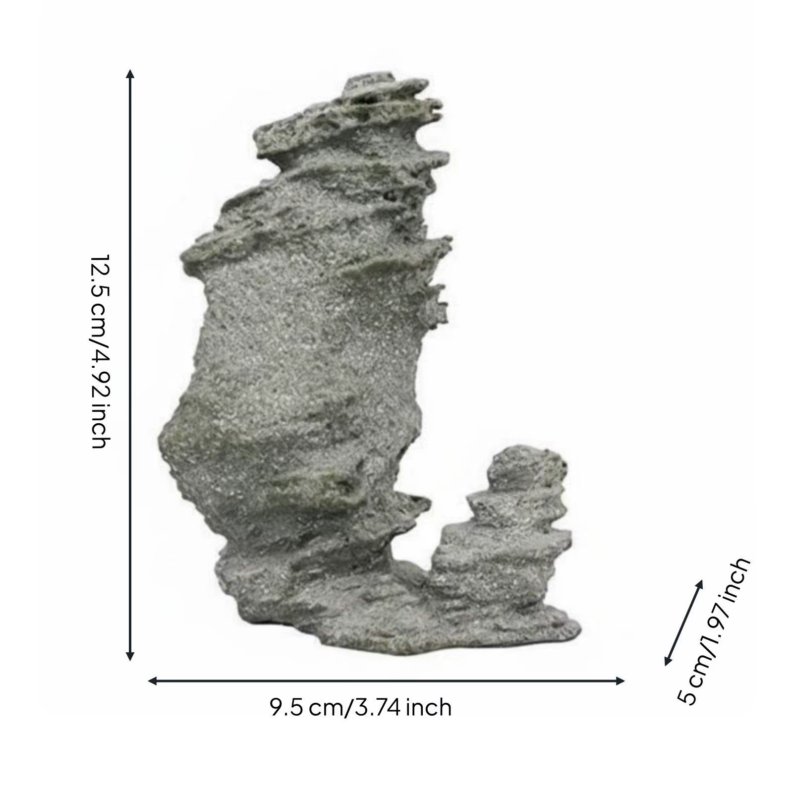 Roca Decorativa para Pecera – Piedra Estilo Chino Micro Paisaje Montaña - imagen 2