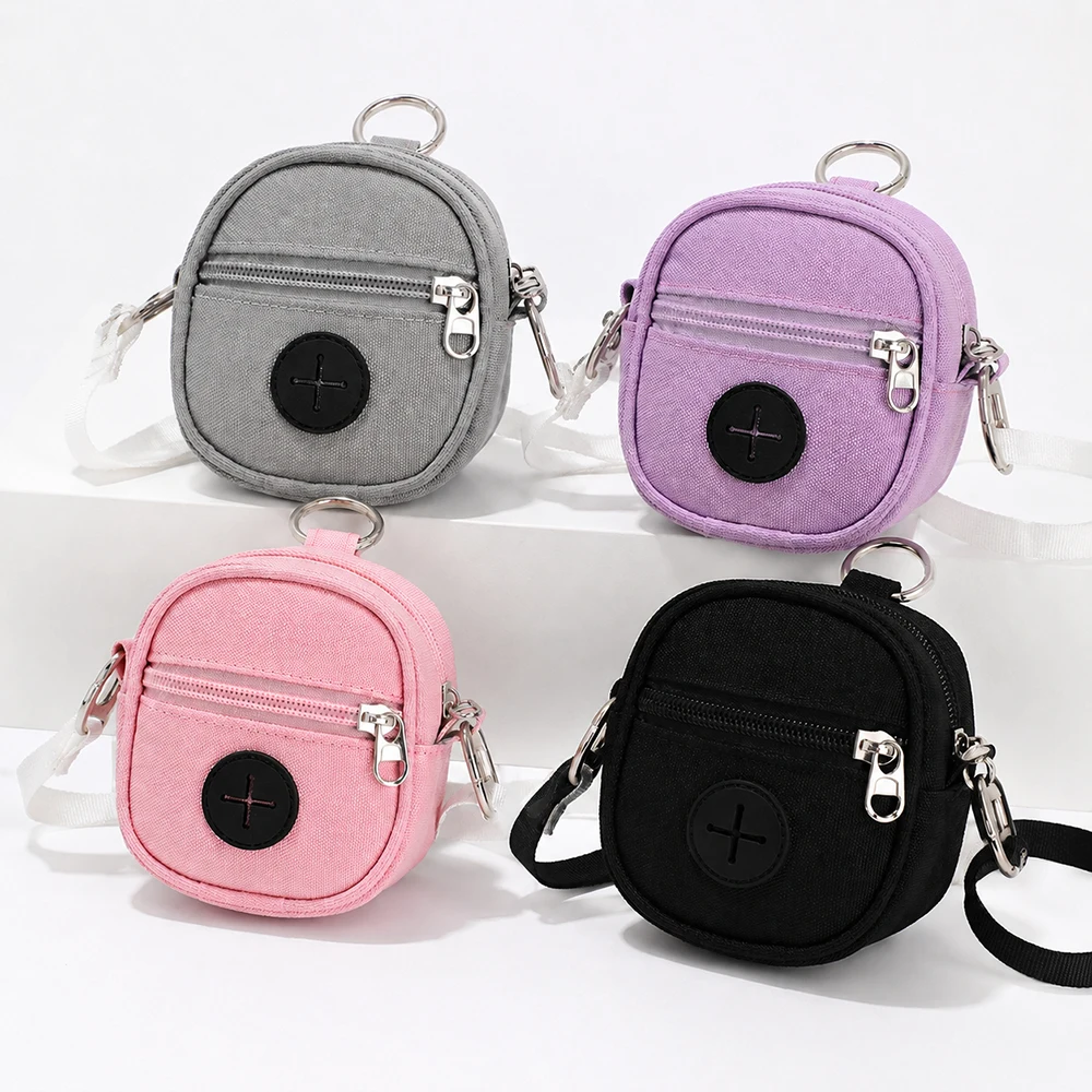 Dispensador de bolsas para perros portátil, bolsa premios