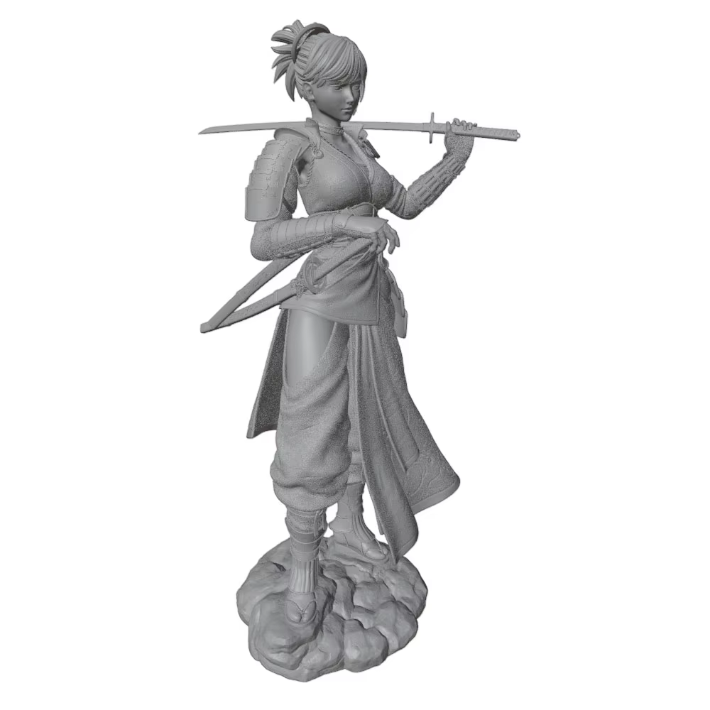 Miniatura 3D de guerrera, sin pintar ni montar, para gatos y perros - imagen 5
