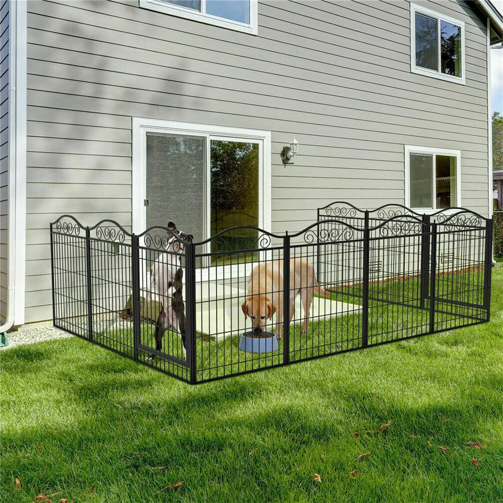 Corral para perros resistente con jaula metálica y puerta - imagen 4