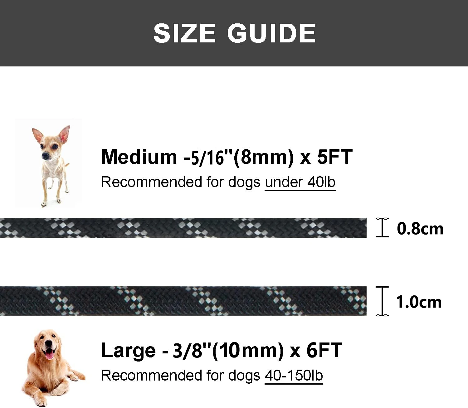 Correa de adiestramiento para perros: cuerda trenzada resistente - imagen 4