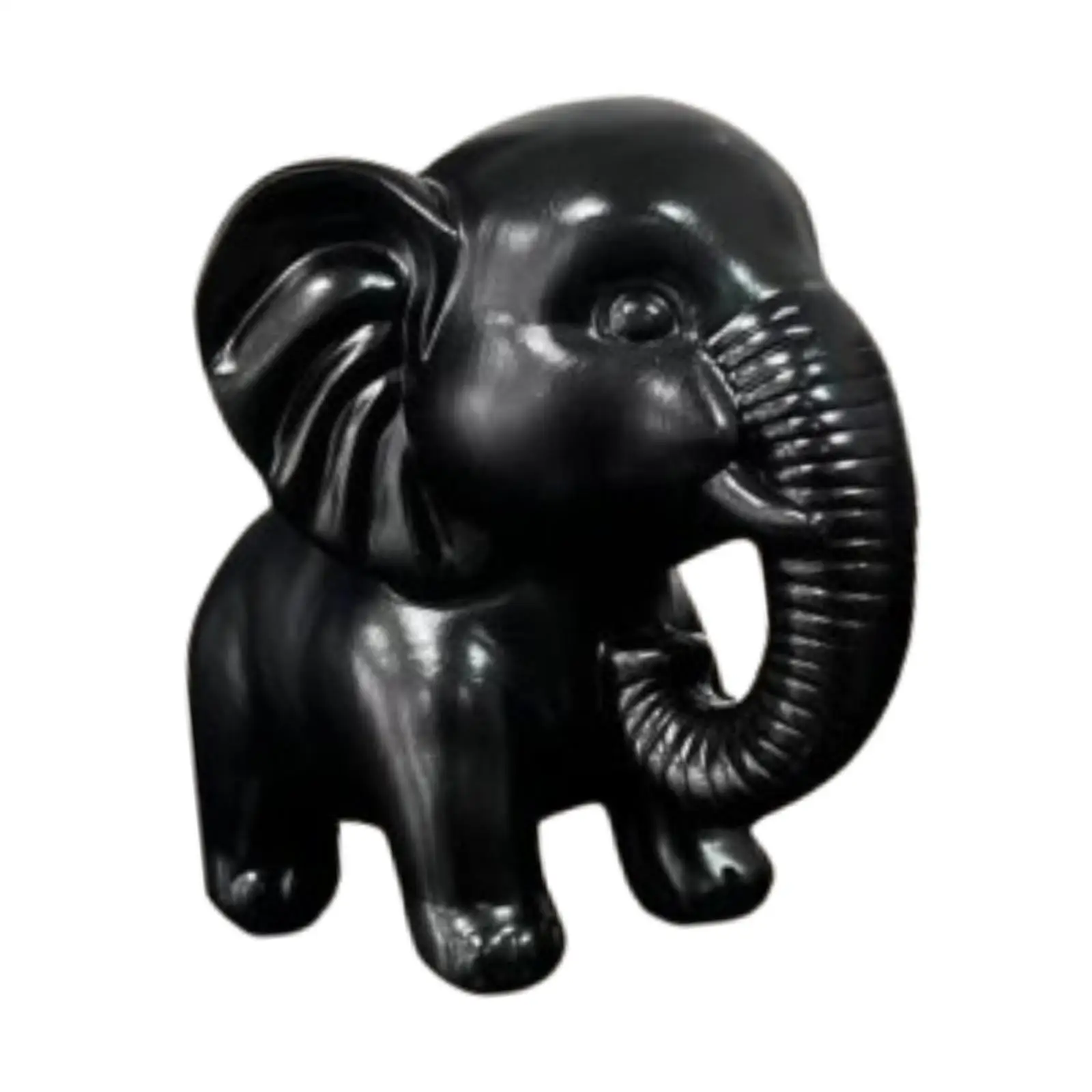 Figura Decorativa de Elefante en Resina para Mesa y Estantería