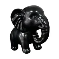 Figura Decorativa de Elefante en Resina para Mesa y Estantería