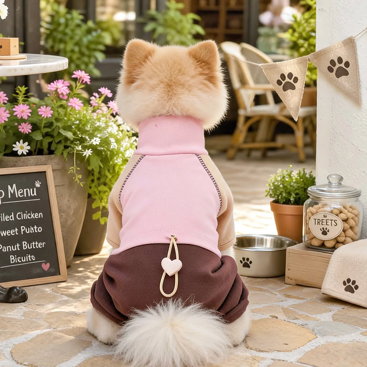 Mono cortavientos para perro Yorkshire talla XS con cuello alto - imagen 4