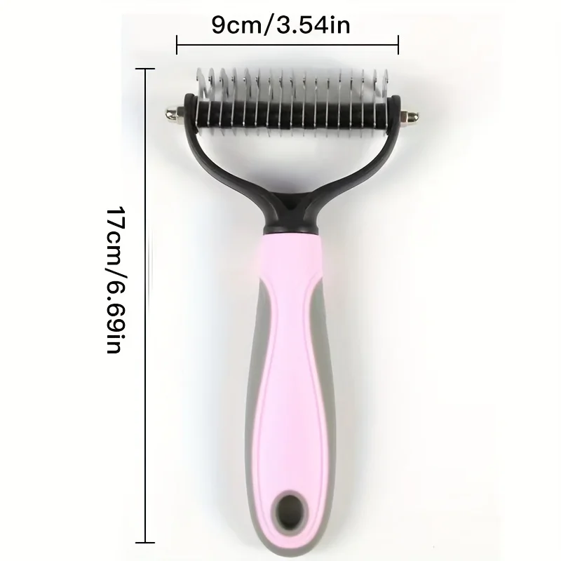 Cepillo para deshedding en acción