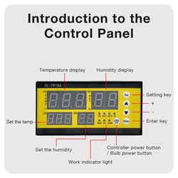 Controlador de temperatura y humedad para incubadora de huevos