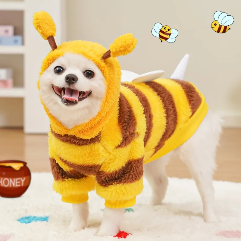Guía de tallas del disfraz de abeja para mascotas pequeñas