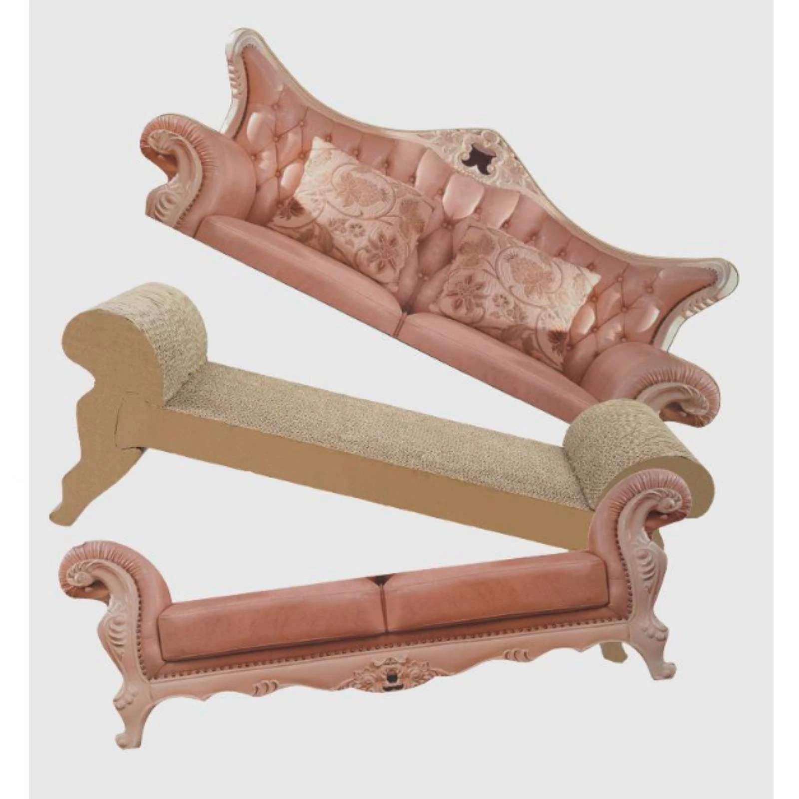 Sofá Rascador Grande para Gatos – Asiento Cómodo y Seguro