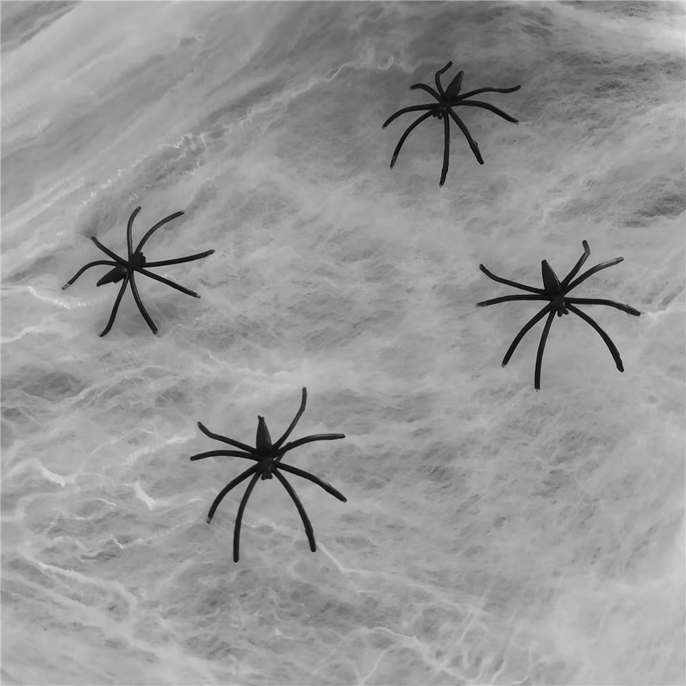 Telarañas Elásticas para Halloween – Decoración con Arañas