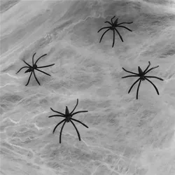 Telarañas Elásticas para Halloween – Decoración con Arañas
