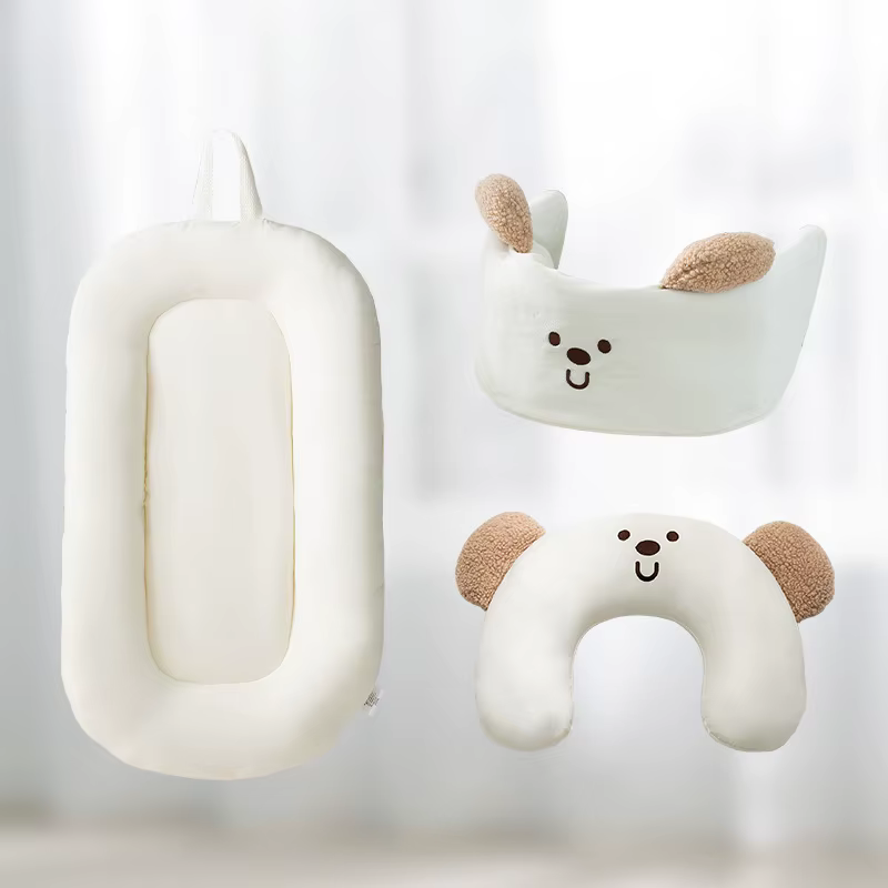 Alfombrilla para carrito de perros y gatos con cojín en U y barandilla