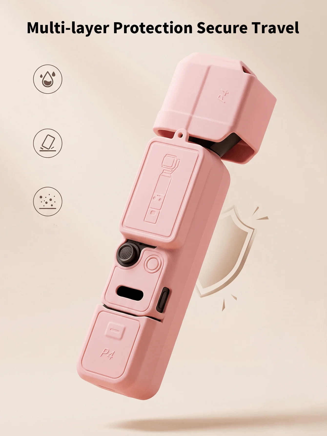 Funda Silicona DJI Osmo Pocket 4 – Protección Total, Lente y Cuerpo - imagen 3