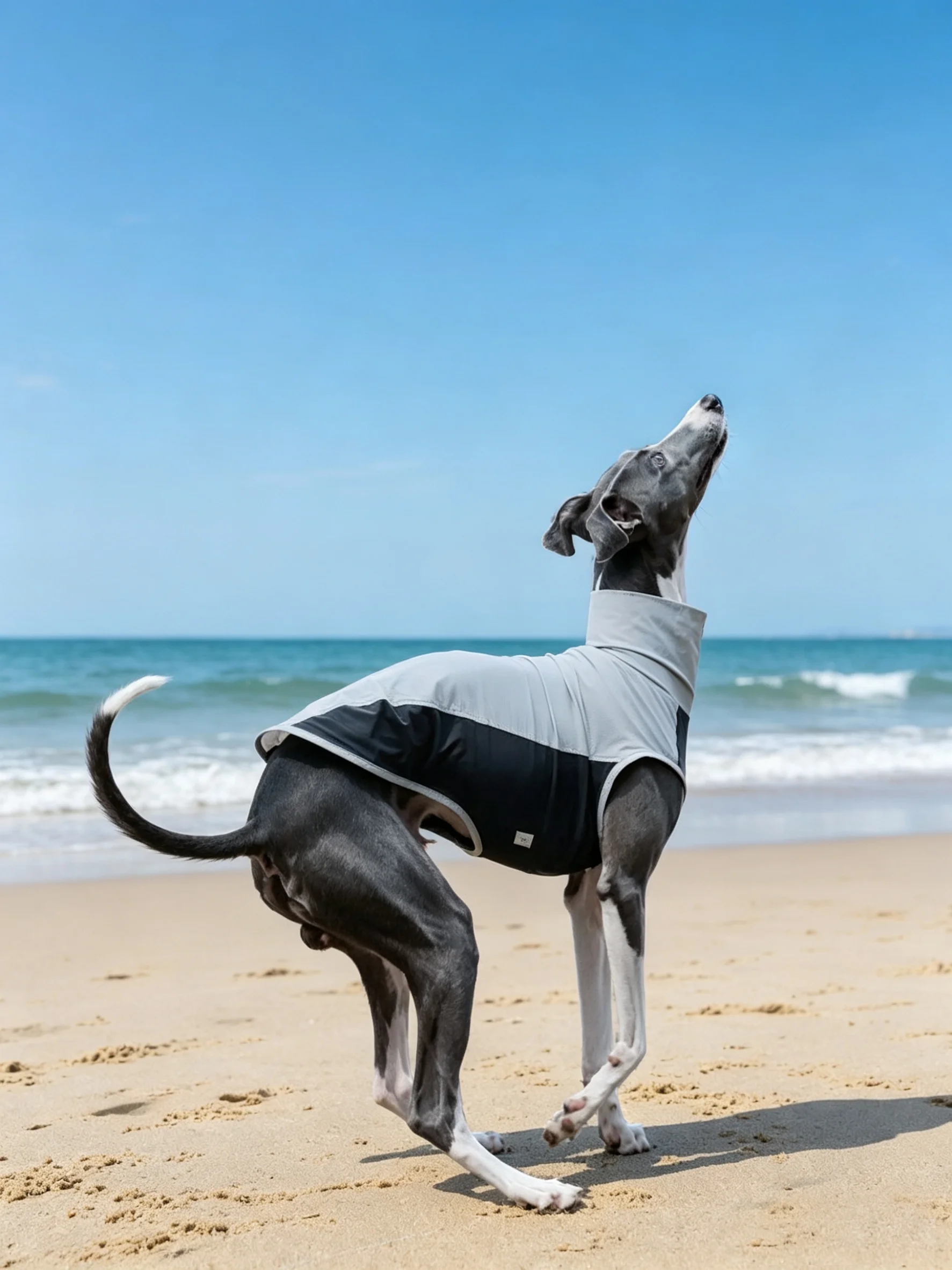 Protección solar en chaleco para perros