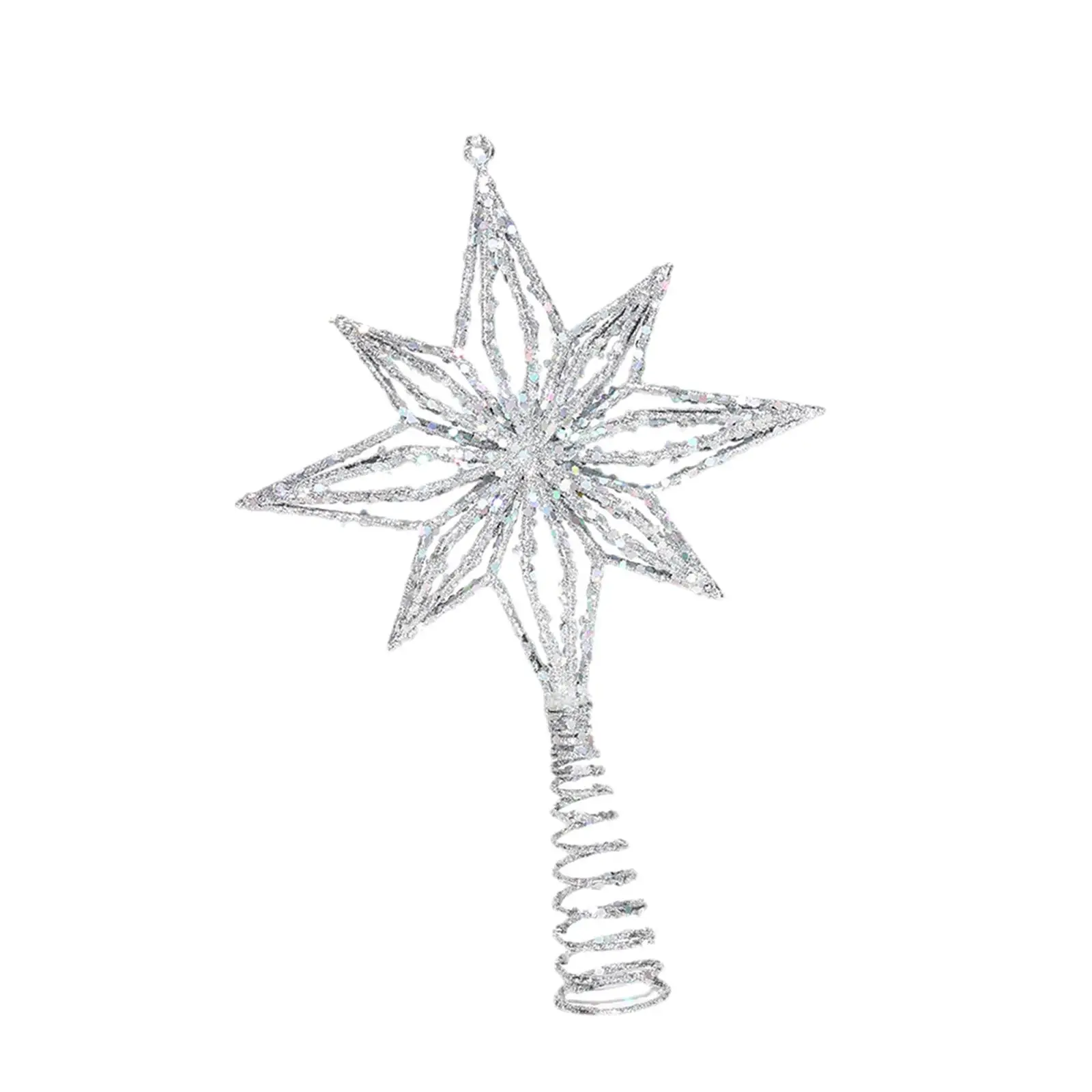 Detalle del acabado de la estrella navideña