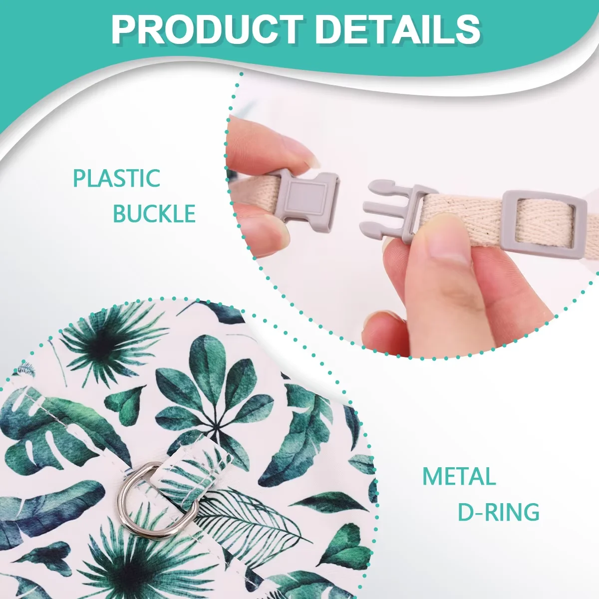 Arnés transpirable con estampado de moda para conejos – Uso exterior - imagen 3