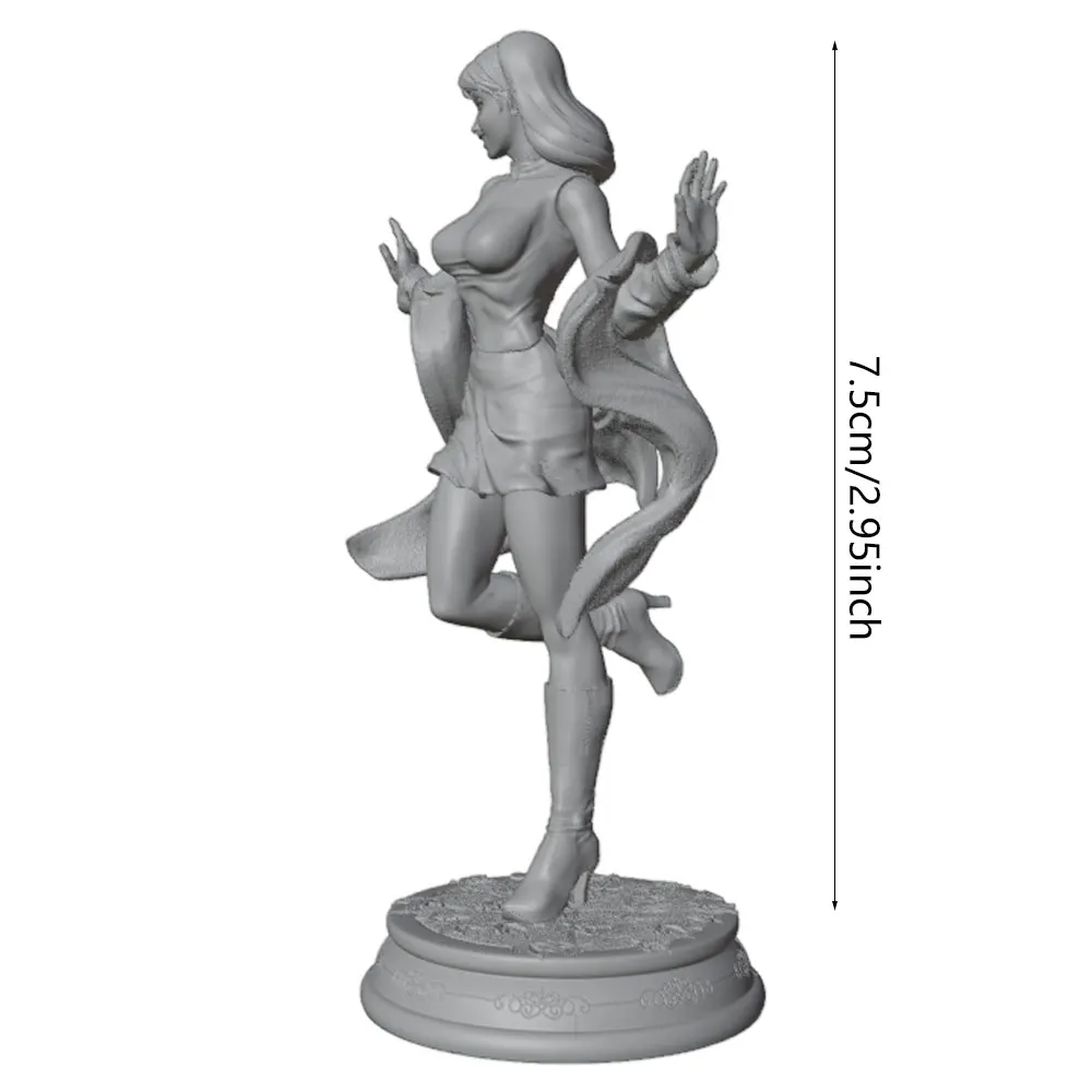 Kit figurina resina 1/24 75 mm niña bailando sin pintar - imagen 4