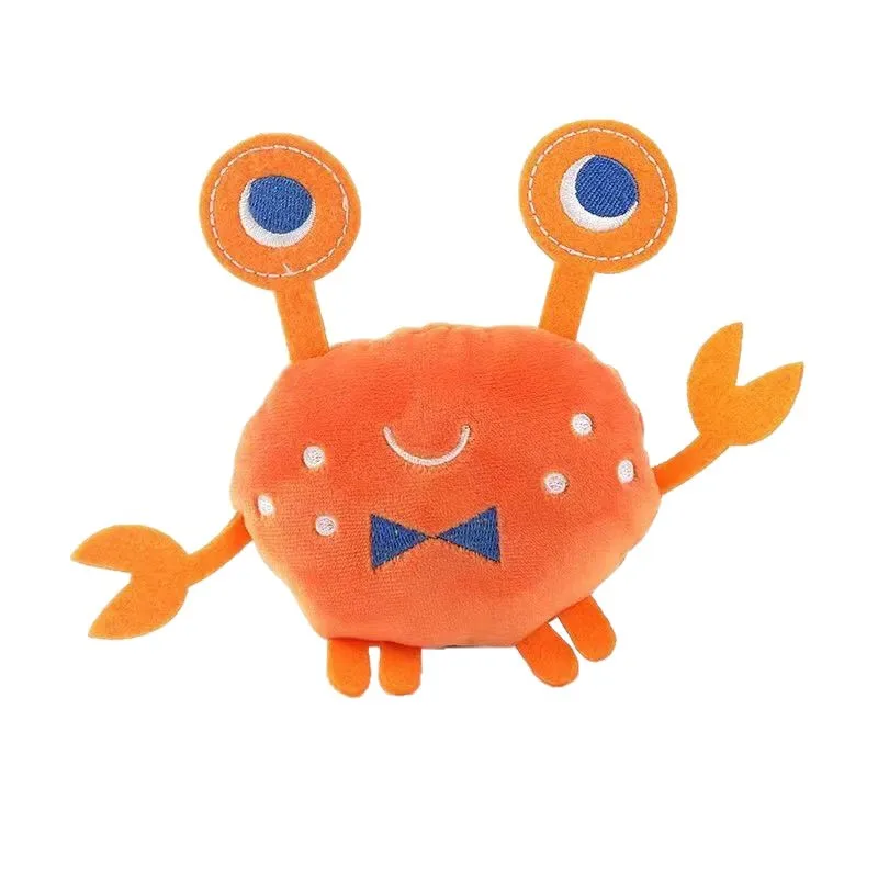 Juguete de peluche chirriante de cangrejo para perros y gatos - imagen 3