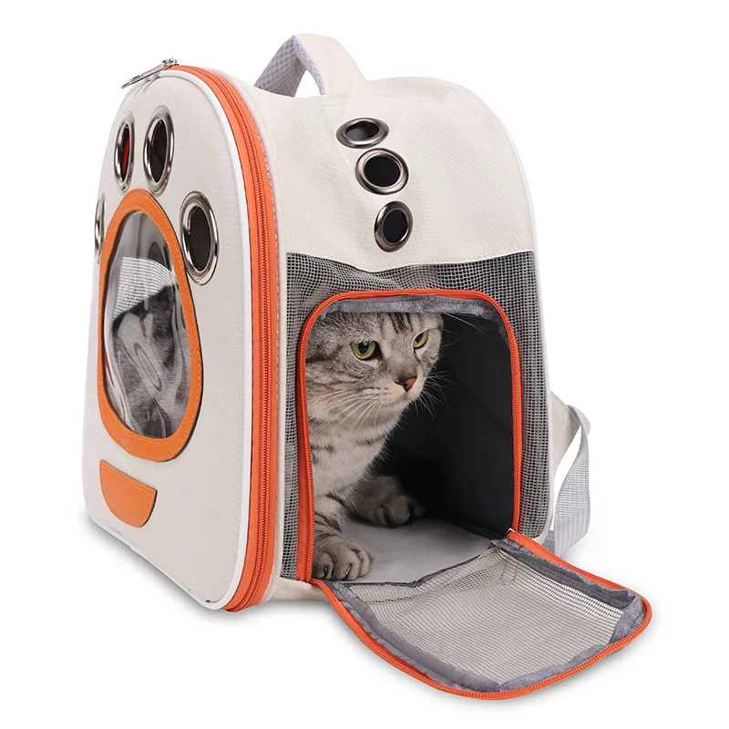 Mochila transportadora transparente plegable para gatos y perros - imagen 4