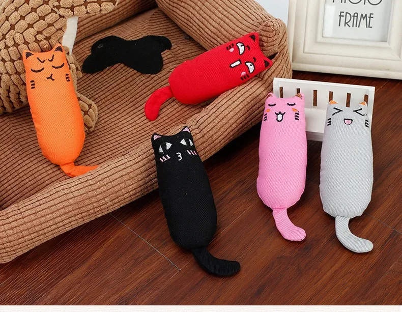 Juguete para gatos con sonido de crujido y hierba gatera
