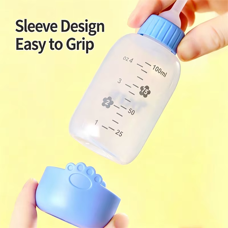 Biberón para gatitos y cachorros 80/100ml – Con tetina suave y accesorios - imagen 2